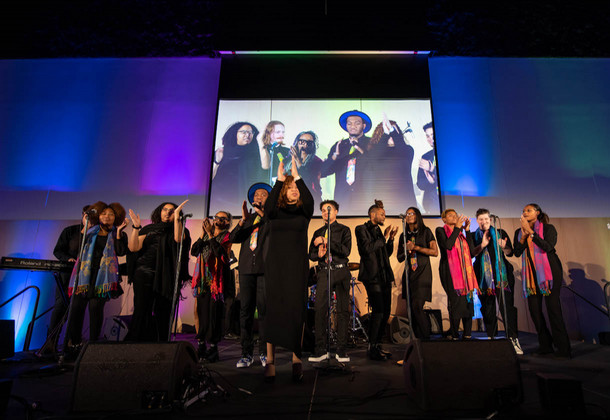 musical performance at annual fundraising gala