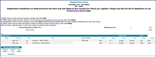 Registration Policies and Instructions  Columbia College and Columbia  Engineering