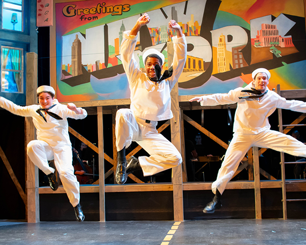 acting students performing on stage