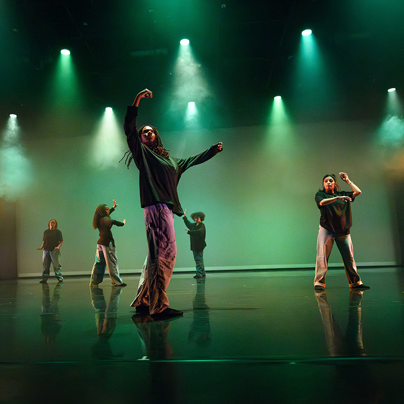 dance students performing on stage